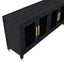 Vilo Home Tribeca 65" Black Shagreen Style TV Stand