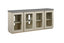Vilo Home Corktown 65" Concrete Top with White Base TV Stand