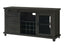 Vilo Home Industrial Charms Barn Door 65" Black TV Stand with Distressed Design