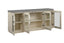 Vilo Home Corktown 65" Concrete Top with White Base TV Stand