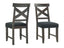 Vilo Home Industrial Charms Black Cross Back Chairs (Set of 2)