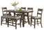 Vilo Home Hillcrest 6 Piece Counter Height Dining Set