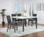 Vilo Home Modern White Marble 5pc Pub Dining Set