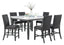 Vilo Home Modern White Marble 7pc Pub Dining Set