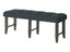 Vilo Home Industrial Charms Black Tufted Upholstered Bench