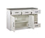 Vilo Home Lido Bay 2 Tone Coastal Server/TV Stand with Stem Wear Storage