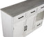 Vilo Home Lido Bay 2 Tone Coastal Server/TV Stand with Stem Wear Storage