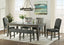 Vilo Home Industrial Charms Gray 6 Piece Dining Set