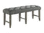 Vilo Home Industrial Charms Gray Tufted Upholstered Bench