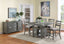 Vilo Home Palermo 5 Piece Gray Pub Height Dining Set