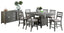 Vilo Home 7 Piece Set Palermo Gray Pub Dining Set