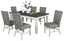 Vilo Home Saratoga 7 Piece Fabric Dining Set