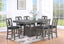 Vilo Home Tuscan Hills 7pc Piece Gray Pub Storage Dining Set