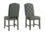 Vilo Home Industrial Charms Gray Tufted Upholstered Parson Chairs (Set of 2)